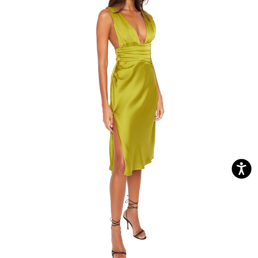 Danielle Guizio Olive Midi Dress